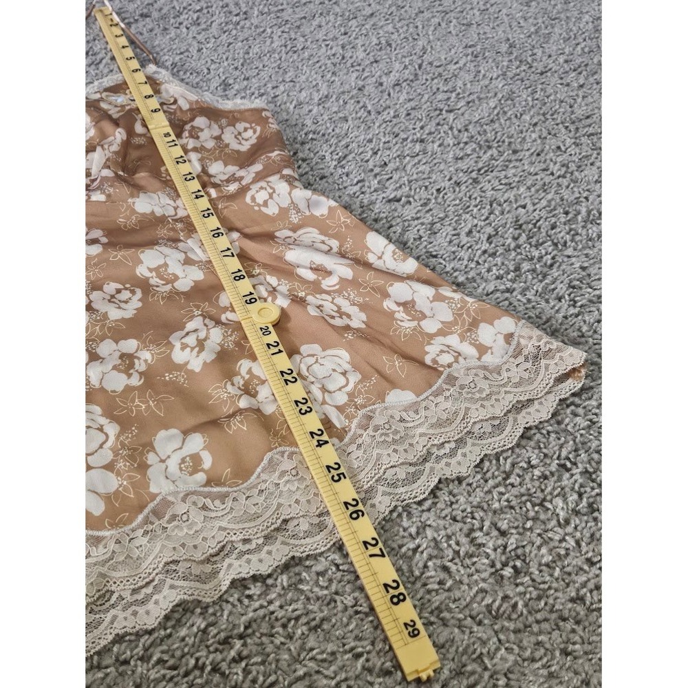 Intimately Free People Night Special Cami Floral Lace Trim Women Small Tan - Picture 6 of 8